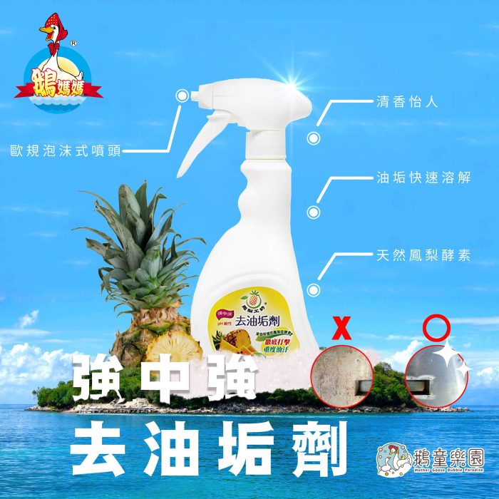 鳳梨工坊-強中強去油垢劑 500ml*3入組